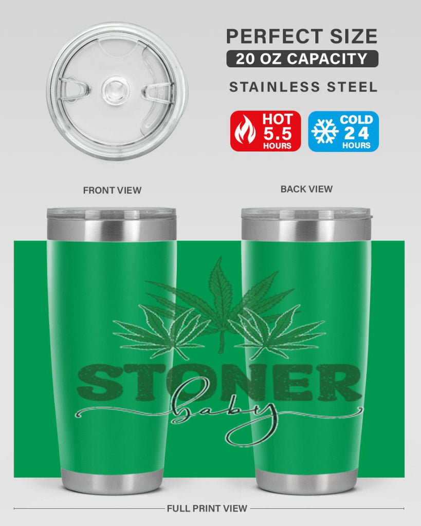 Stoner Baby Sublimation 261#- marijuana- Tumbler