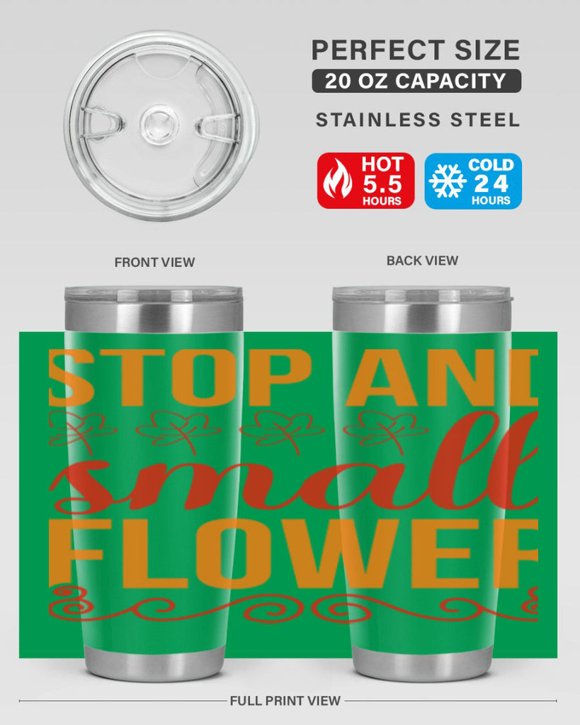 Stop and small flower 522#- spring- Tumbler