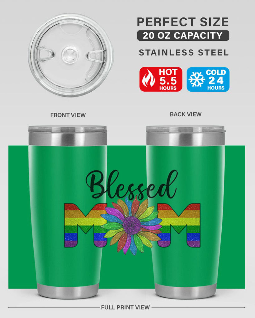 Sunflower Lgbt Blessed Mom  51#- lgbt- Tumbler