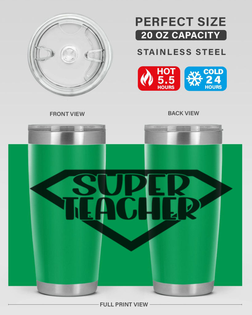 Super Teacher Style 55#- teacher- tumbler