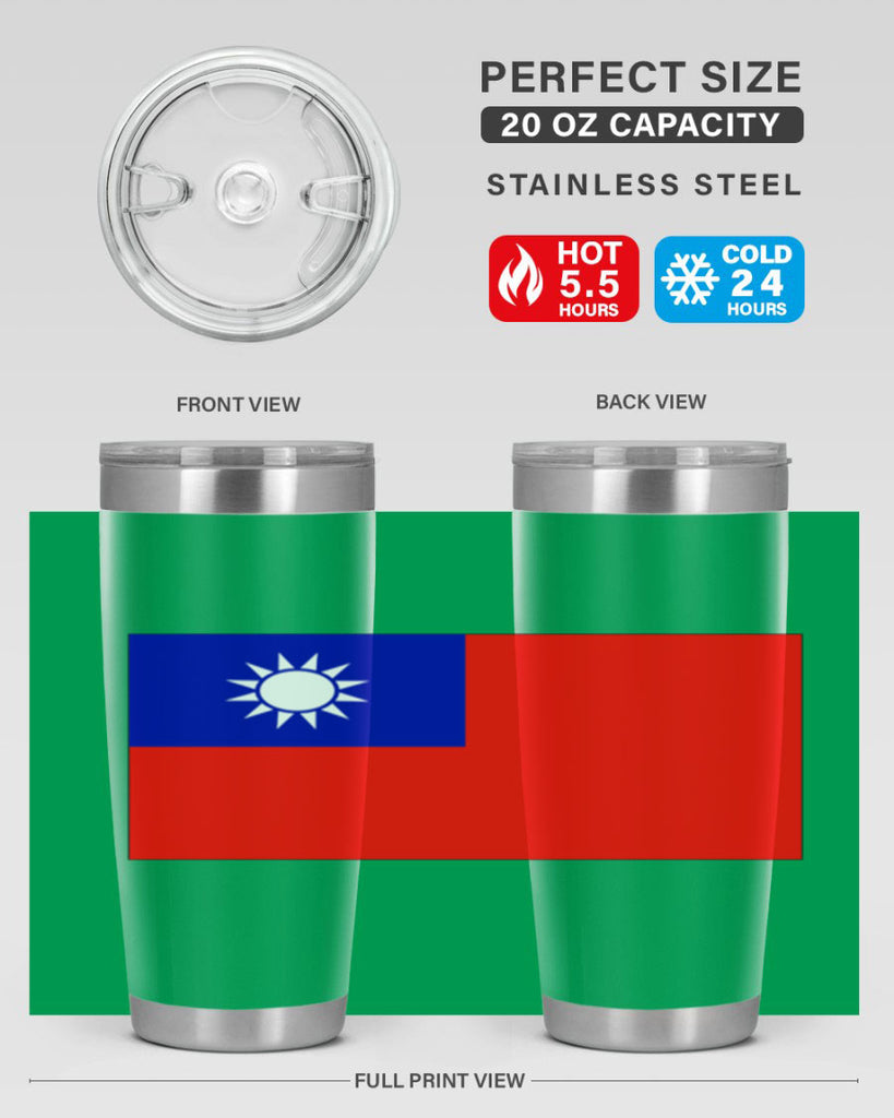 Taiwan 26#- world flags- Tumbler