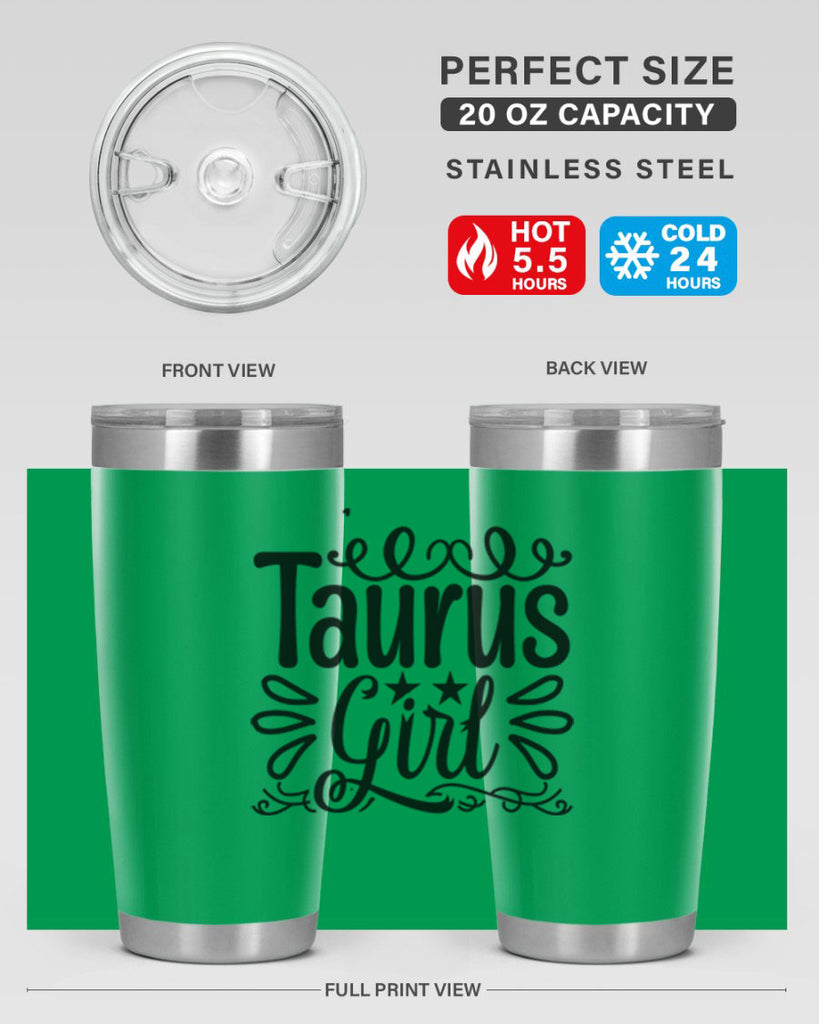 Taurus girl 497#- zodiac- Tumbler