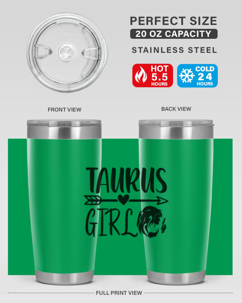 Taurus girl 498#- zodiac- Tumbler