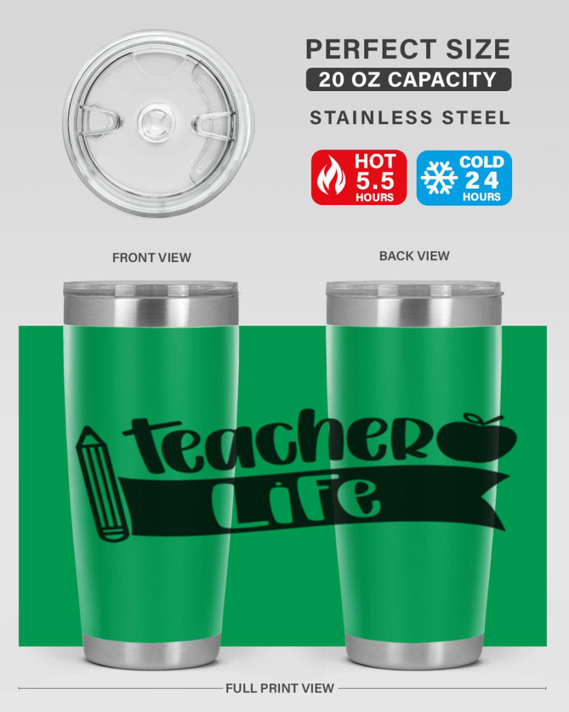 Teacher Life Style 52#- teacher- tumbler