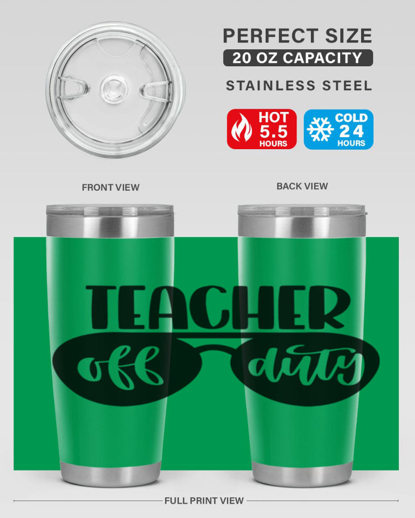 Teacher Off Duty Style 49#- teacher- tumbler