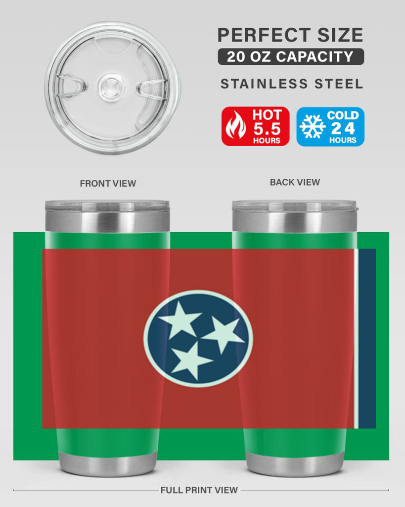 Tennessee 10#- Us Flags- Tumbler