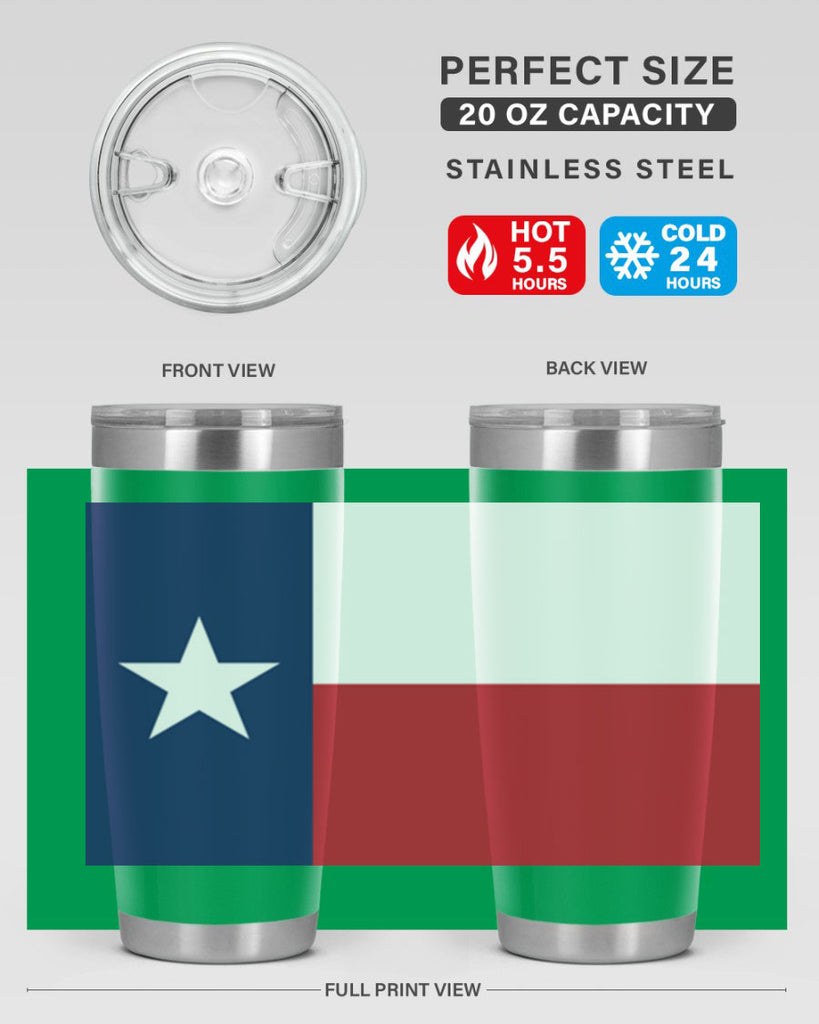 Texas 9#- Us Flags- Tumbler