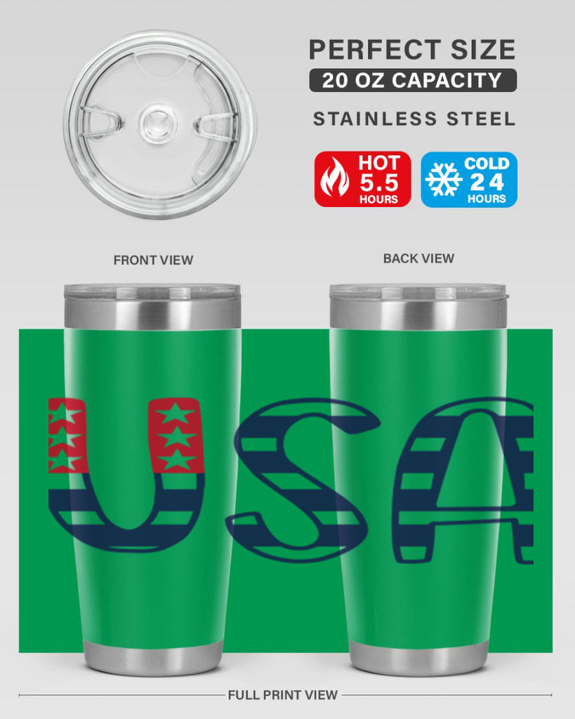 USA Style 184#- Fourt Of July- Tumbler