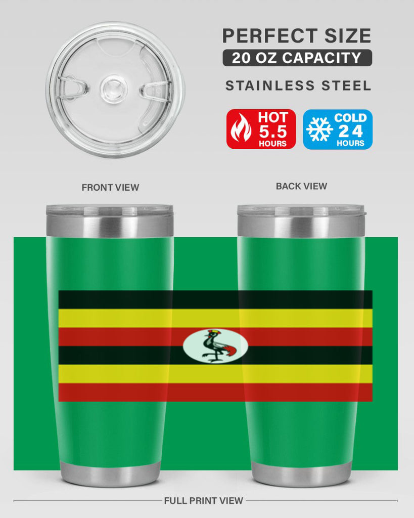 Uganda 14#- world flags- Tumbler