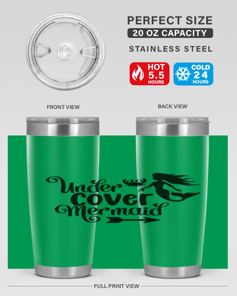 Under Cover Mermaid 641#- mermaid- Tumbler