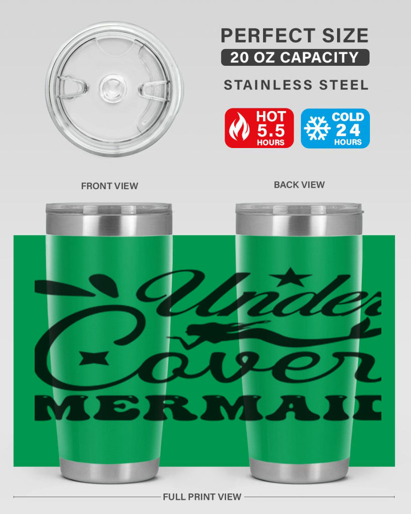 Under cover mermaid 646#- mermaid- Tumbler