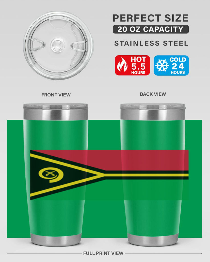 Vanuatu 7#- world flags- Tumbler