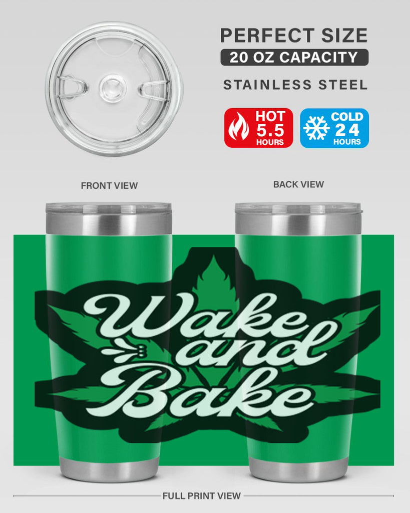 Wake and bake 273#- marijuana- Tumbler