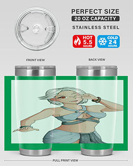 White hair girl wearing summer outfit 40#- anime- Tumbler