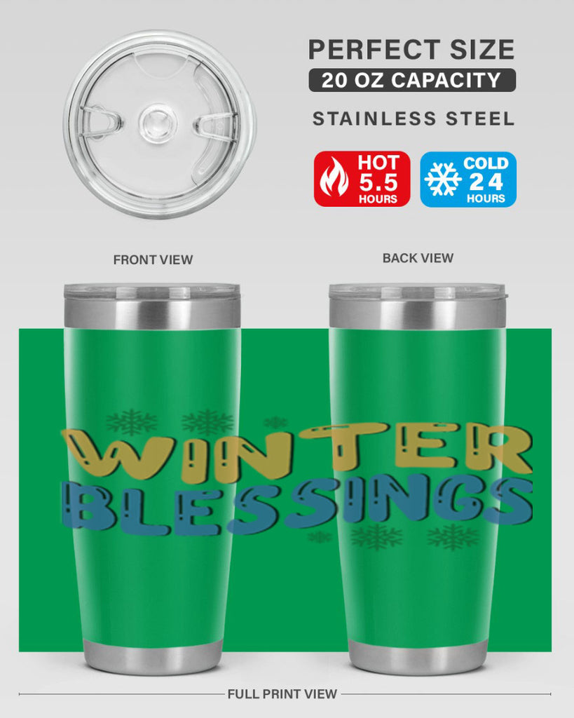 Winter Blessings 547#- winter- Tumbler