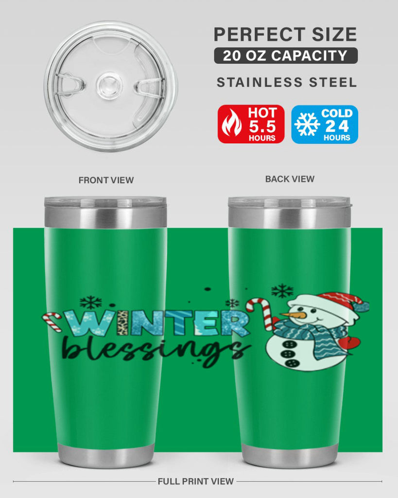 Winter blessings 570#- winter- Tumbler