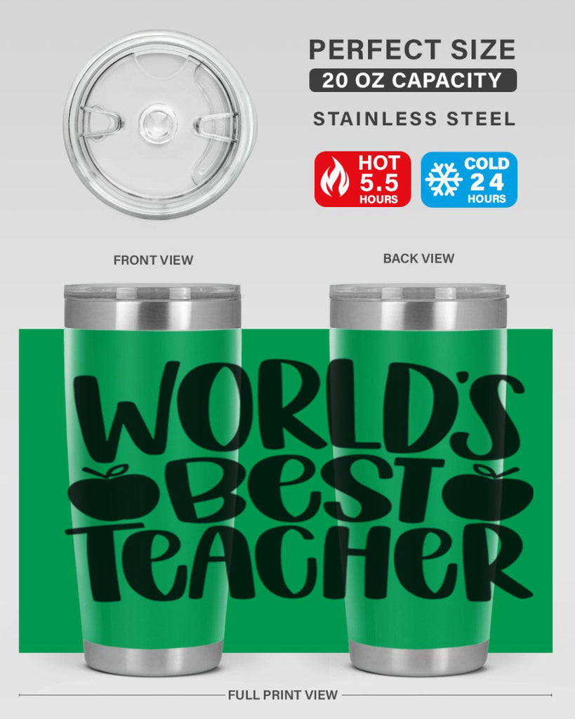 Worlds Best Teacher Style 28#- teacher- tumbler