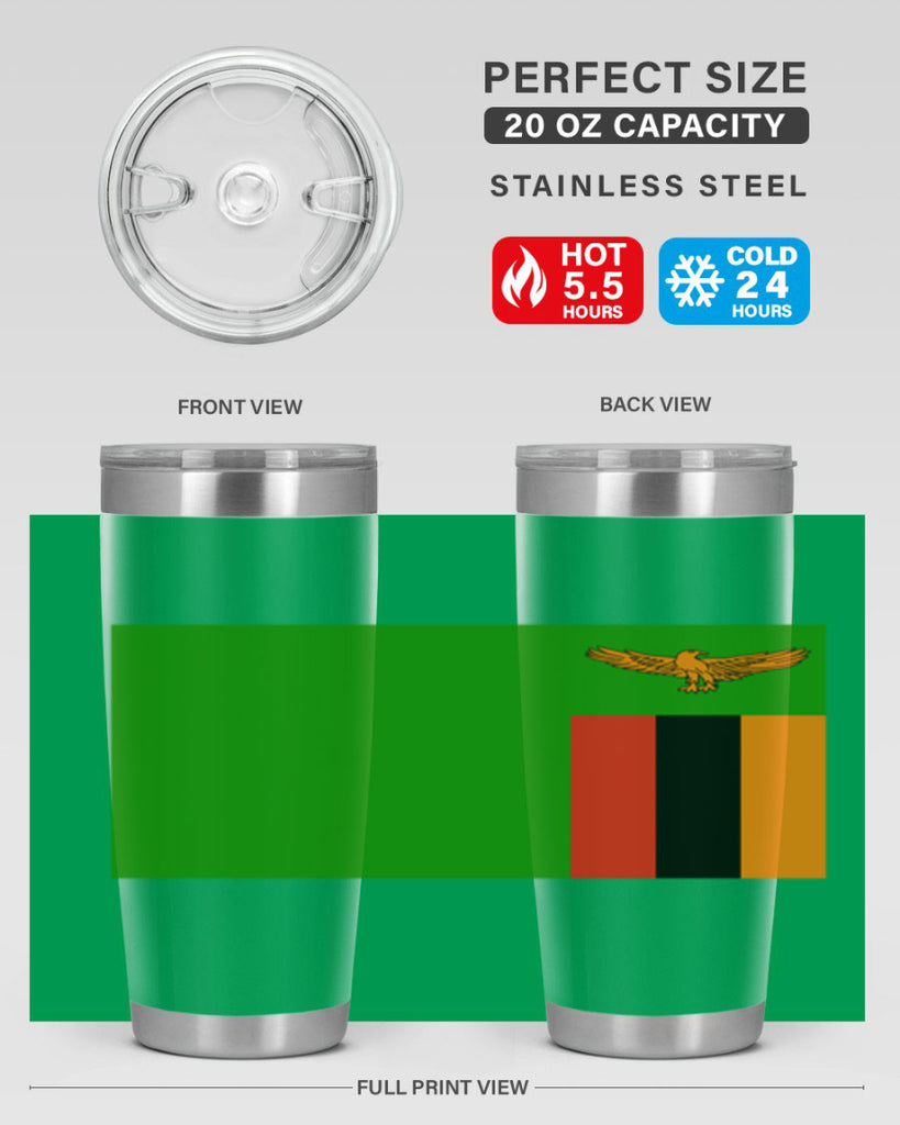 Zambia 2#- world flags- Tumbler