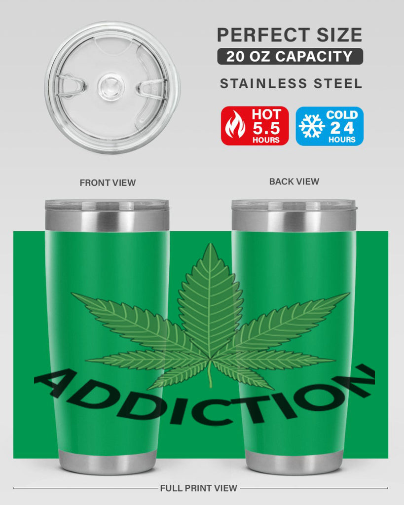 addiction cannabis 8#- marijuana- Tumbler