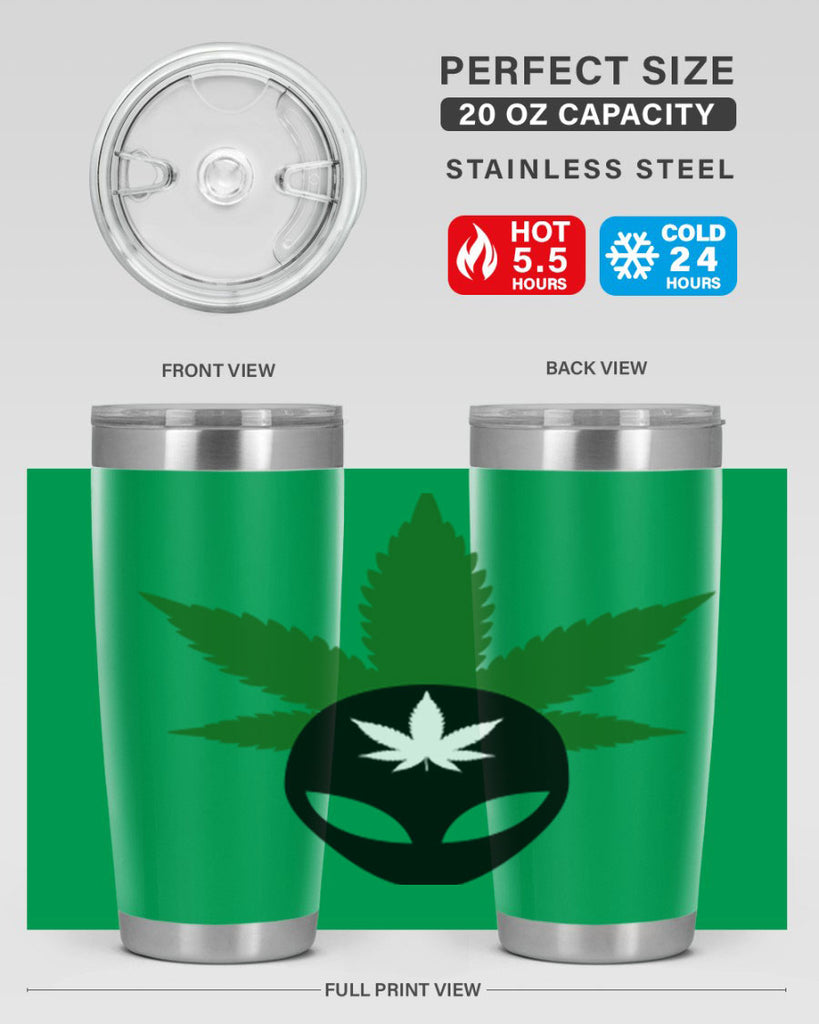 alien cannabis 11#- marijuana- Tumbler