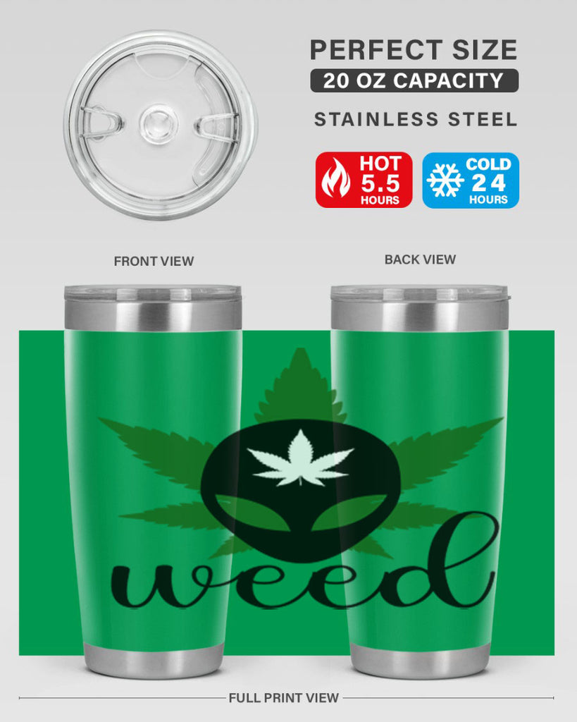 alien weed 12#- marijuana- Tumbler