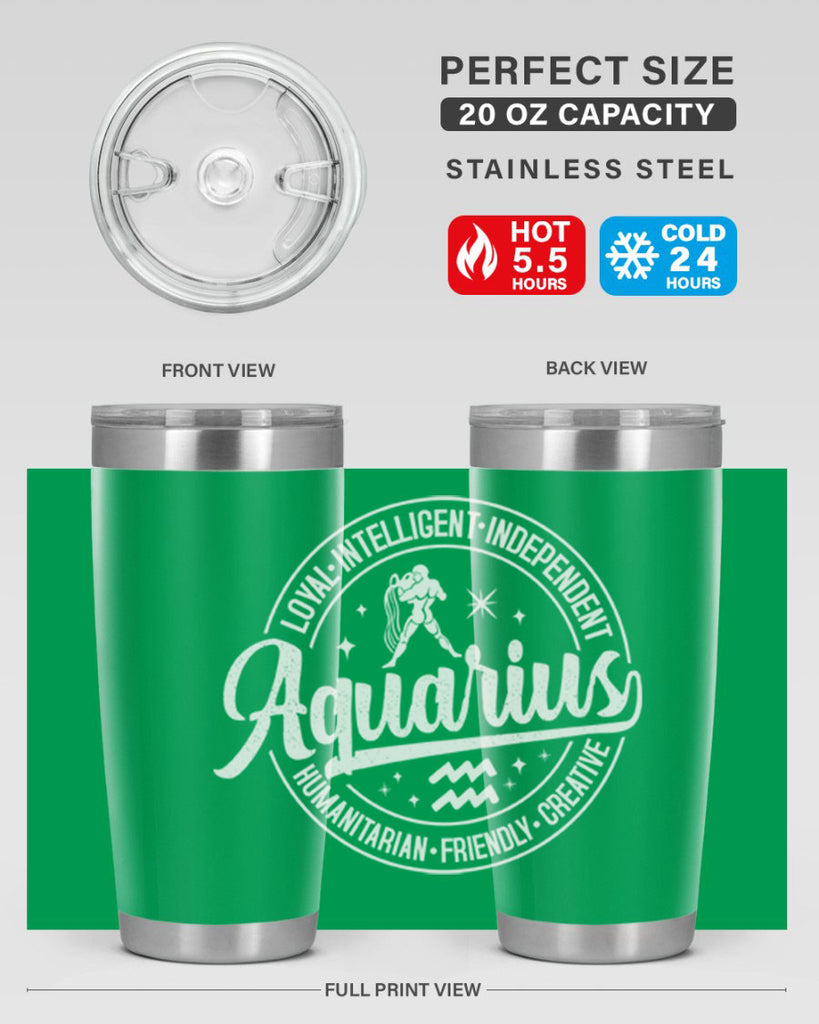 aquarius 77#- zodiac- Tumbler