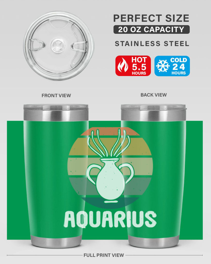 aquarius 78#- zodiac- Tumbler