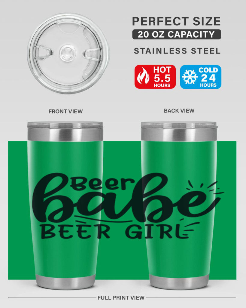 beer babe beer girl 136#- beer- Tumbler