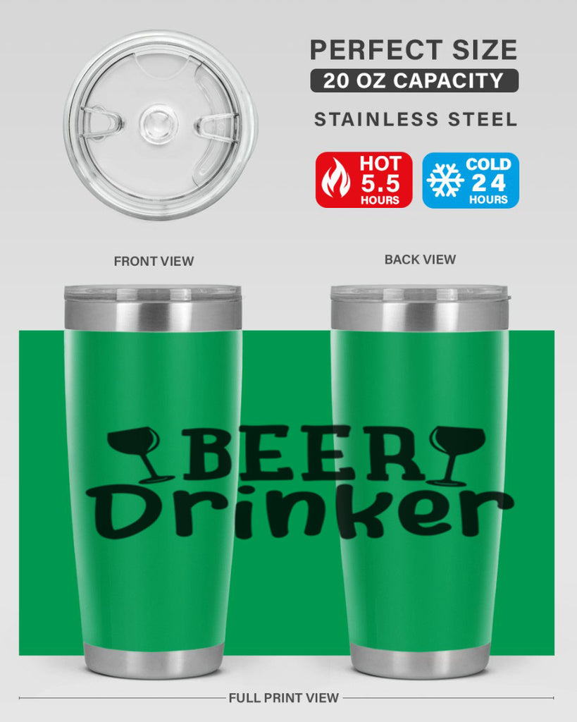 beer drinker 133#- beer- Tumbler