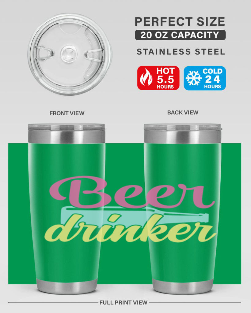 beer drinker 134#- beer- Tumbler