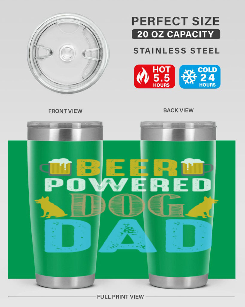 beer power dog dad 145#- beer- Tumbler