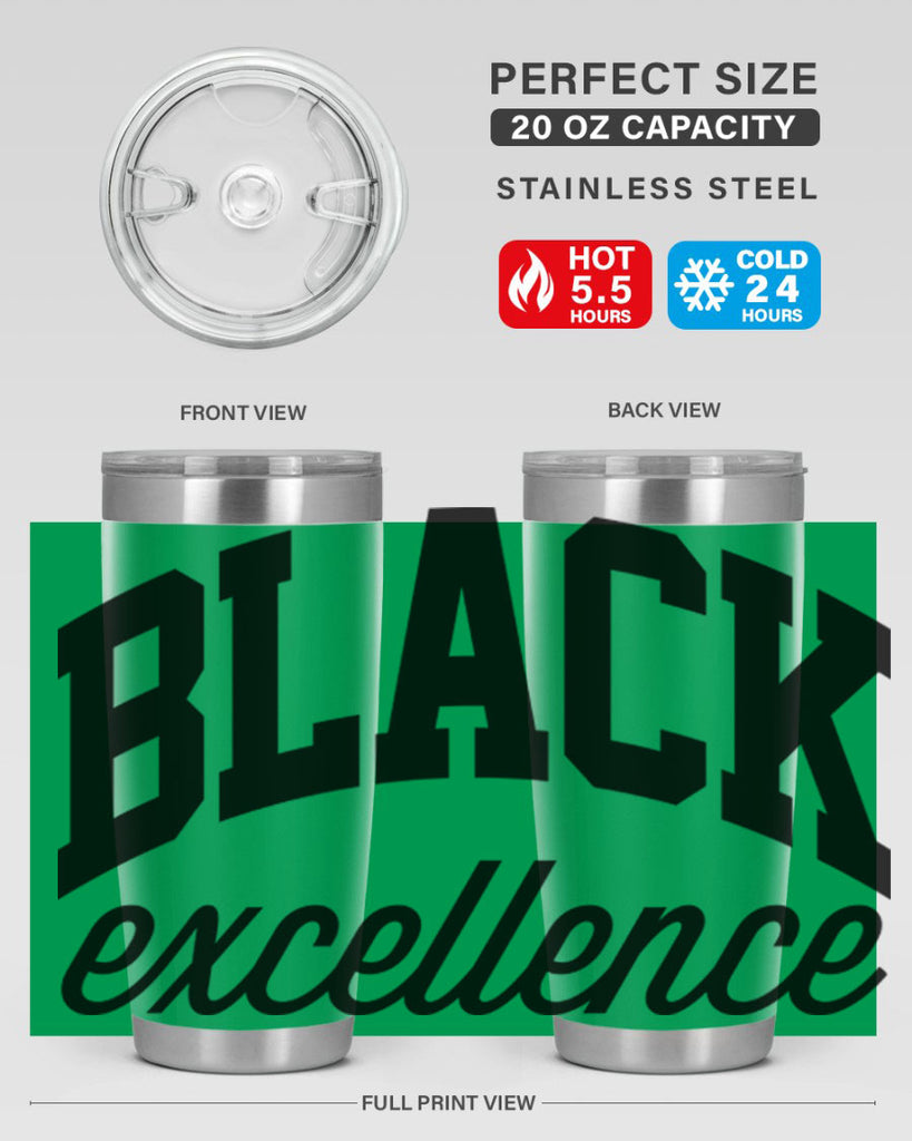 black excllence  211#- black words phrases- Cotton Tank