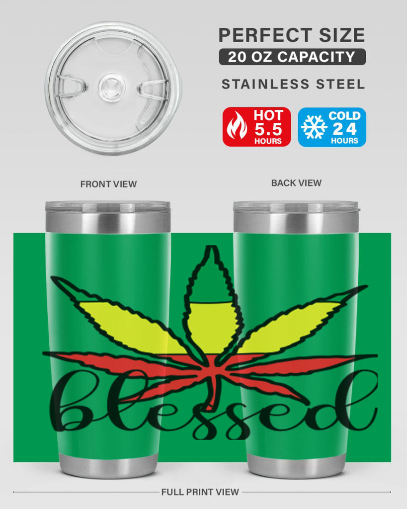 blessed cannabis jamacian 18#- marijuana- Tumbler