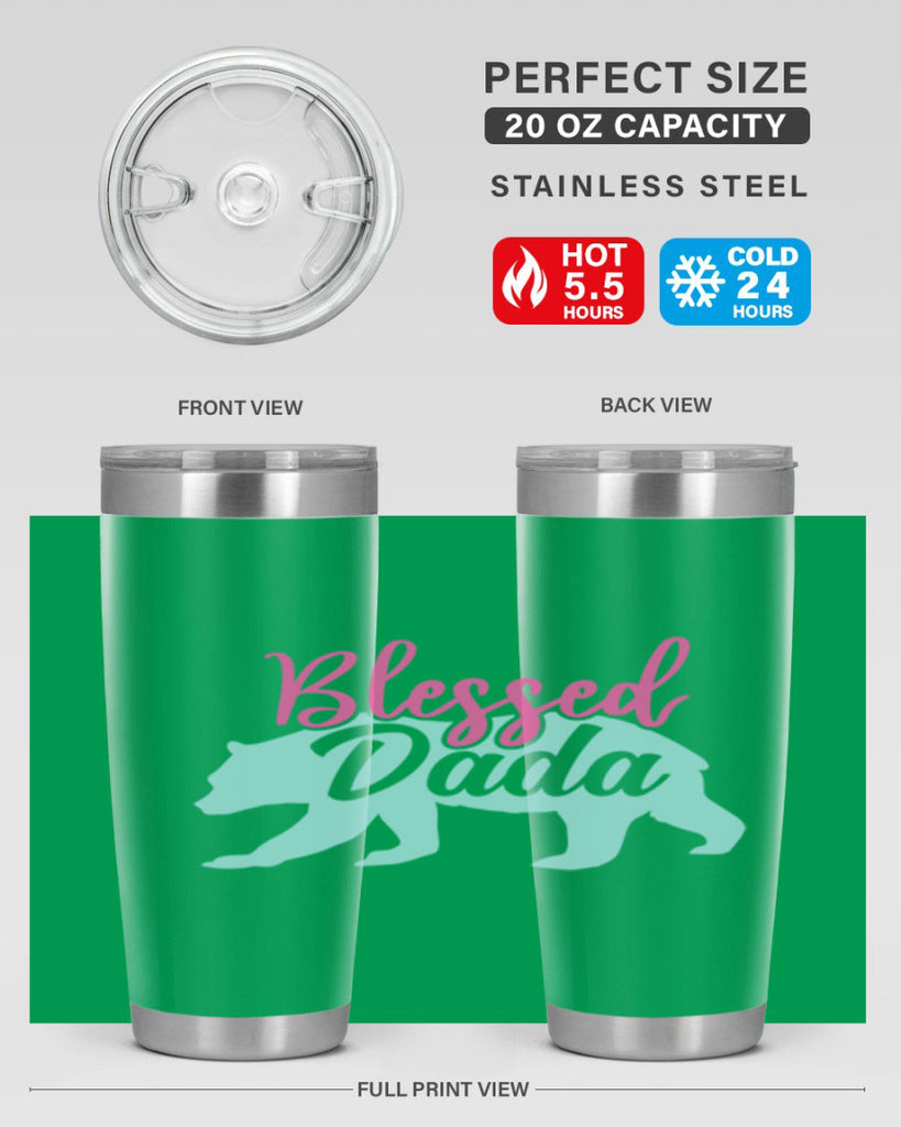 blessed dada 35#- dad- Tumbler