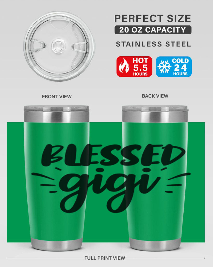 blessed gigi 64#- grandma - nana- Tumbler