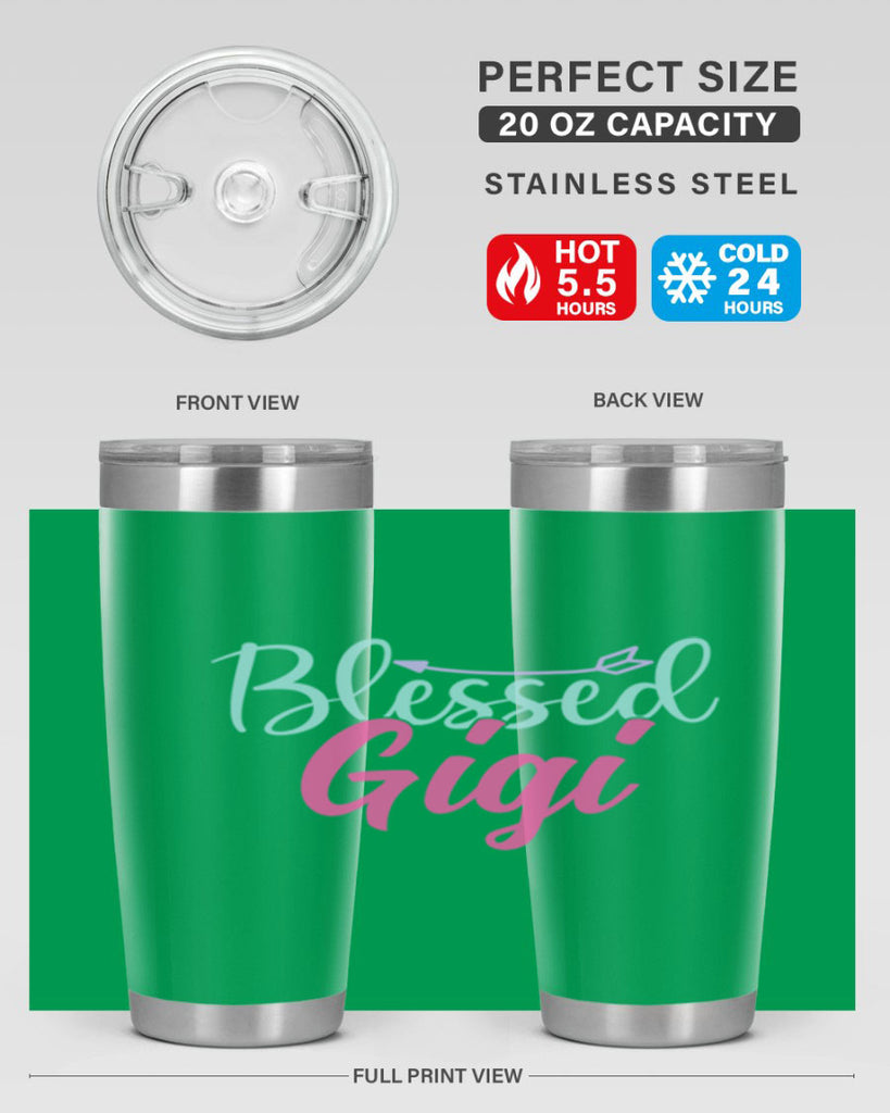 blessed gigi 65#- grandma - nana- Tumbler