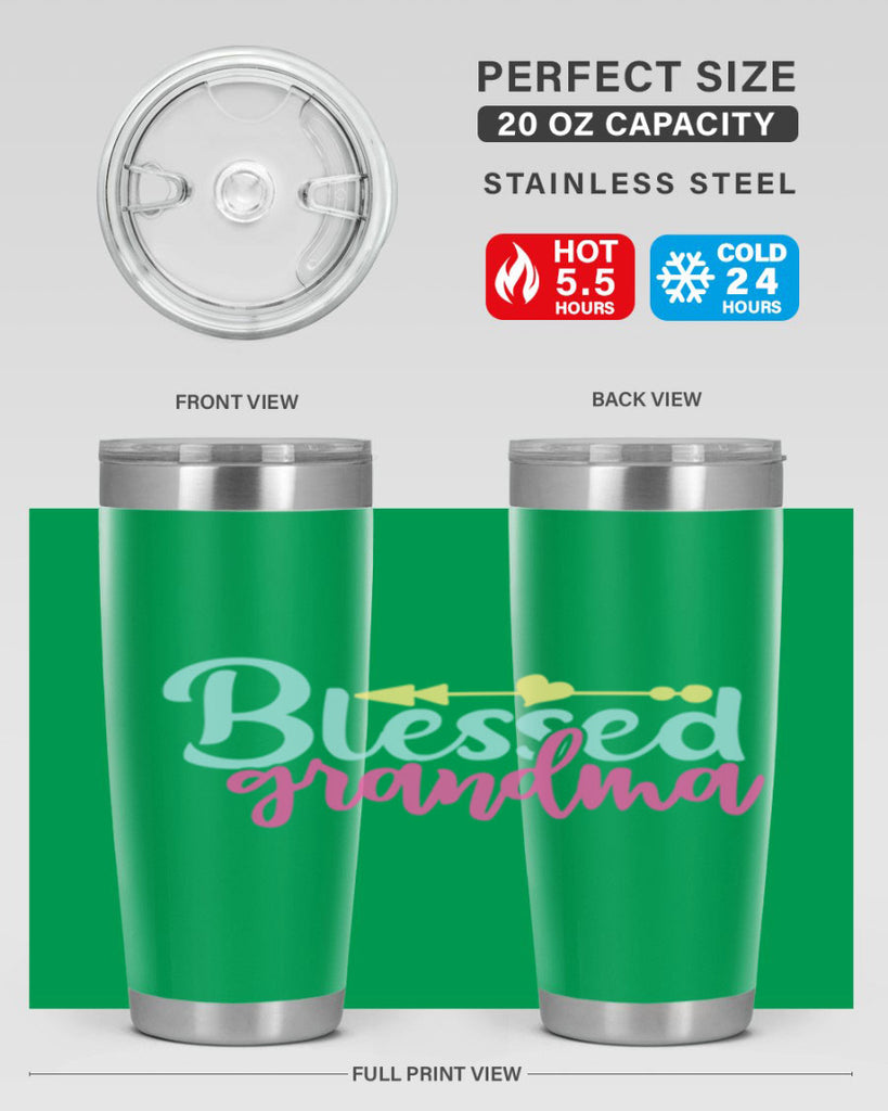 blessed grandma 63#- grandma - nana- Tumbler