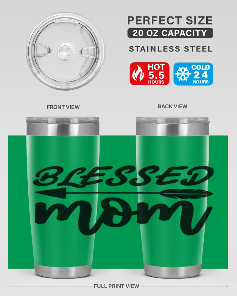 blessed mom 270#- mom- Tumbler