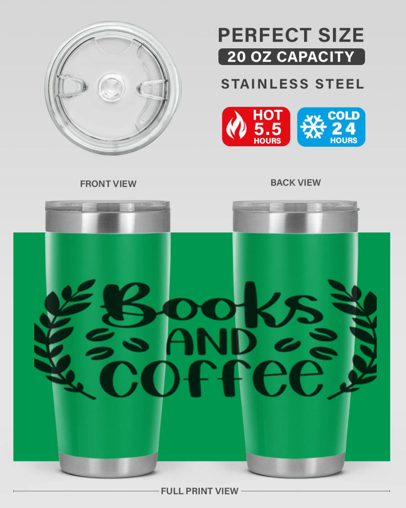 books and coffee 47#- reading- Tumbler