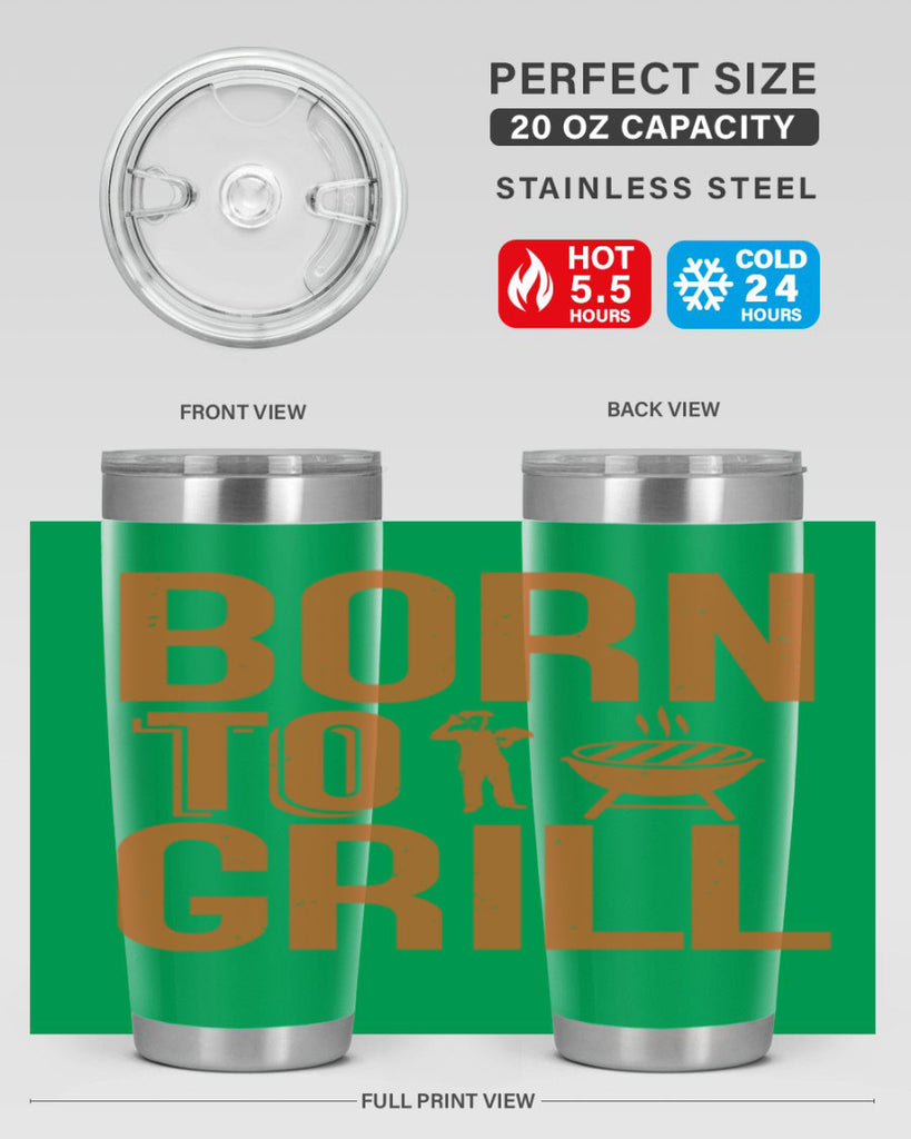 born to grill 1#- bbq- Tumbler