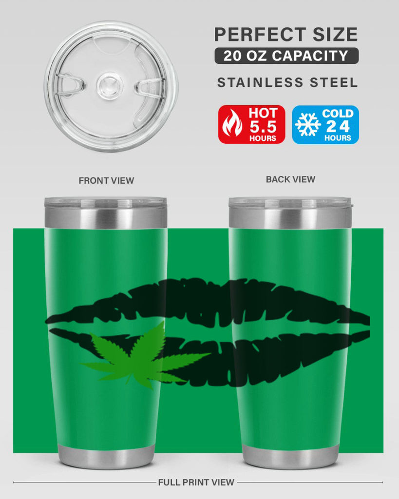 cannabis lips 47#- marijuana- Tumbler