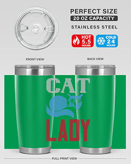 cat lady Style 31#- cat- Tumbler