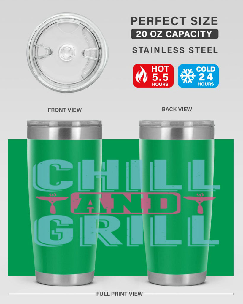 chill and grill 49#- bbq- Tumbler