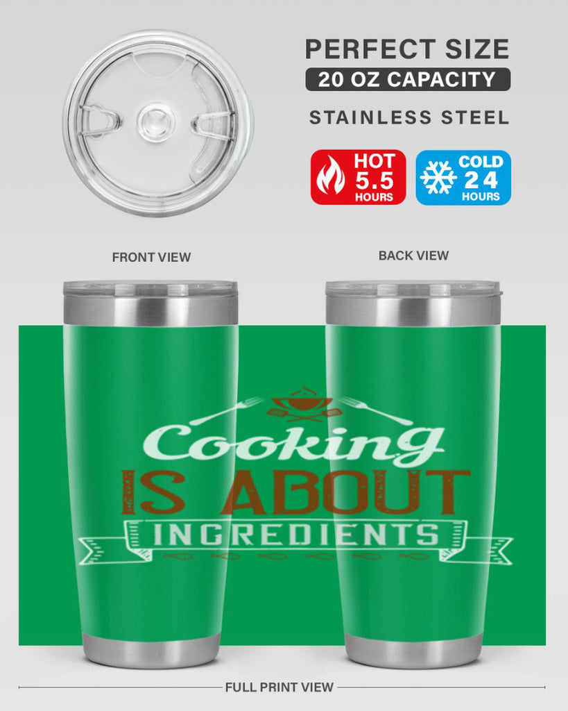 cooking is about ingredients 46#- cooking- Tumbler