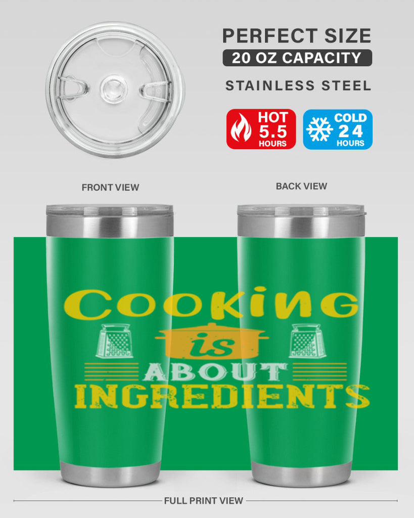 cooking is about ingredients 47#- cooking- Tumbler