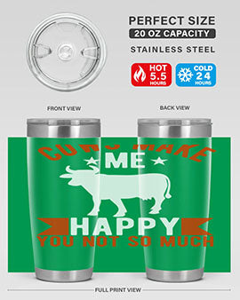 cows make me happy you not so much Style 5#- cow- Tumbler