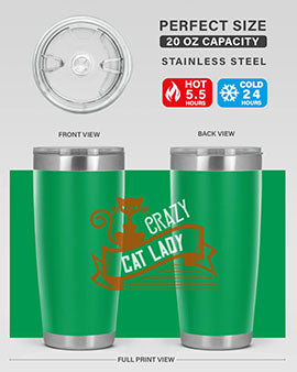 crazy cat lady Style 43#- cat- Tumbler