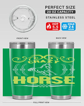 crazy horse Style 9#- horse- Tumbler