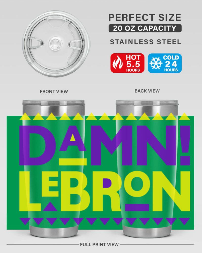 damn lebron 177#- black words phrases- Cotton Tank