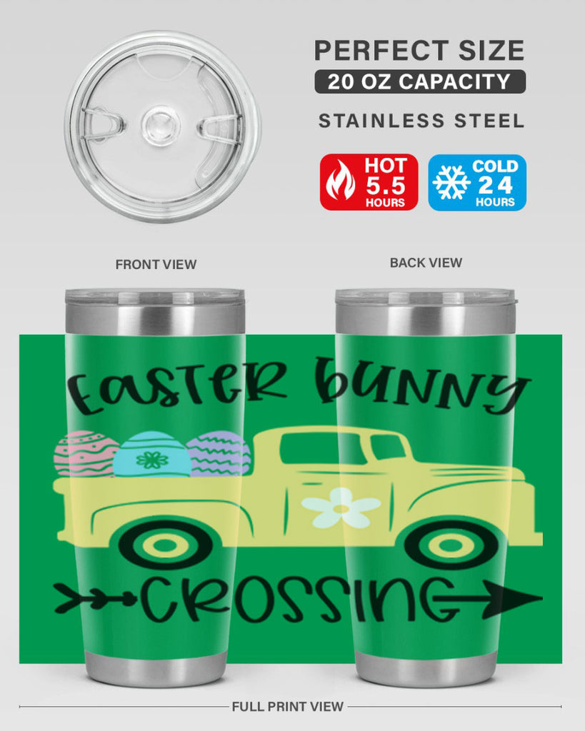 easter bunny crossing 59#- easter- Tumbler